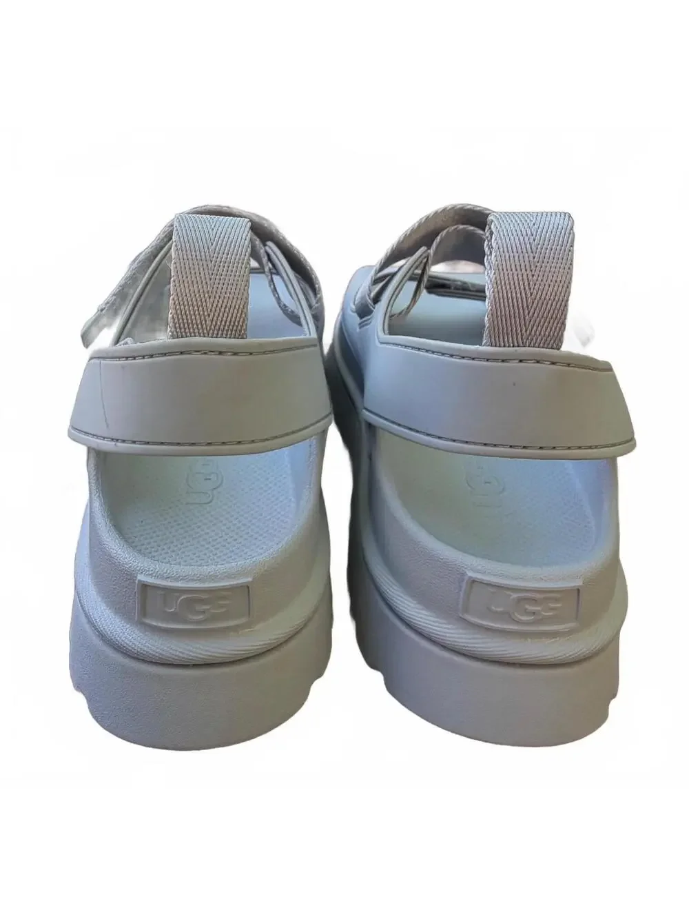 NWOT UGG Womens GoldenGlow Platform Sandals in Ice Blue size 8